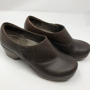 Dansko Stacie Clog Shoes 38 (US 7.5 - 8) Brown